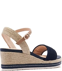 FRANKIE4 Harris Suede Platform Wedge Espadrille Sandals
