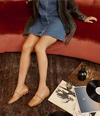 FRANKIE4 Hepburn Leather Mary Jane Ballet Flats