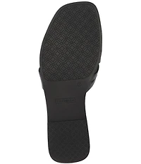 FRANKIE4 Jac Leather Flat Slide Sandals