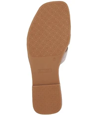 FRANKIE4 Jac Leather Flat Slide Sandals