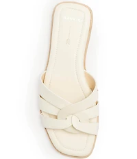 FRANKIE4 Jac Leather Flat Slide Sandals