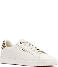 FRANKIE4 Jackie V Leather Zebra Print Detail Lace Up Sneakers