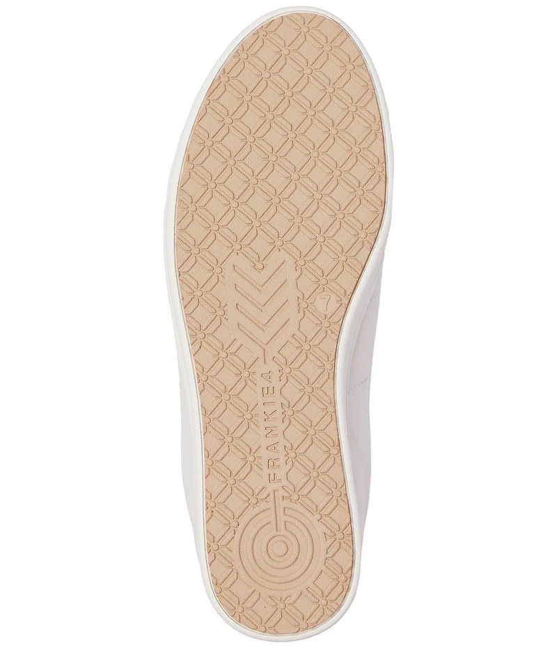 FRANKIE4 Jackie V Leather Zebra Print Detail Lace Up Sneakers
