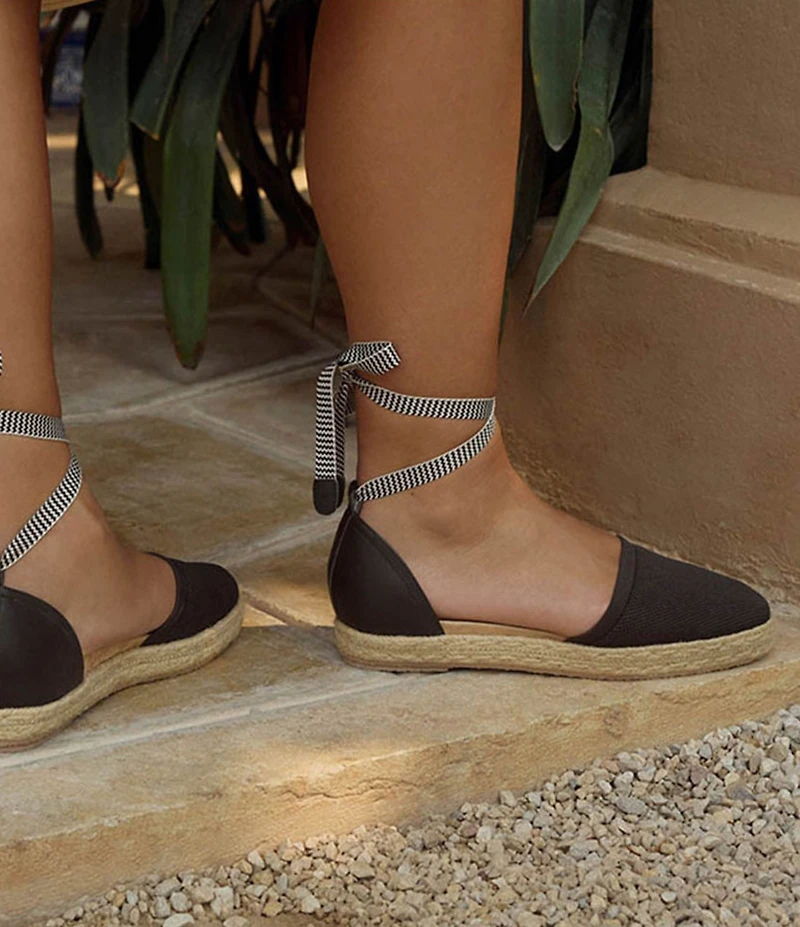 FRANKIE4 Kit Knit Ankle Strap Espadrilles