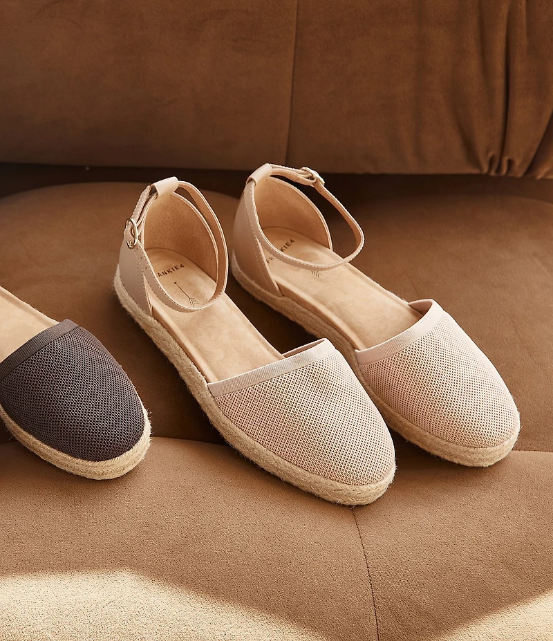 FRANKIE4 Kit Knit Ankle Strap Espadrilles