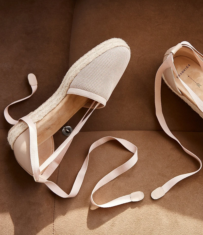 FRANKIE4 Kit Knit Ankle Strap Espadrilles