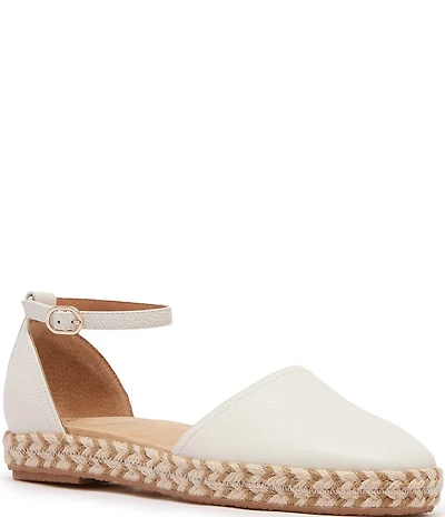 FRANKIE4 Kit Leather Ankle Strap Espadrilles