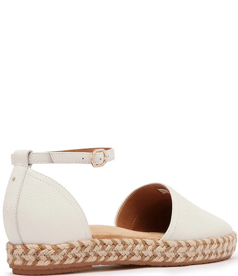 FRANKIE4 Kit Leather Ankle Strap Espadrilles