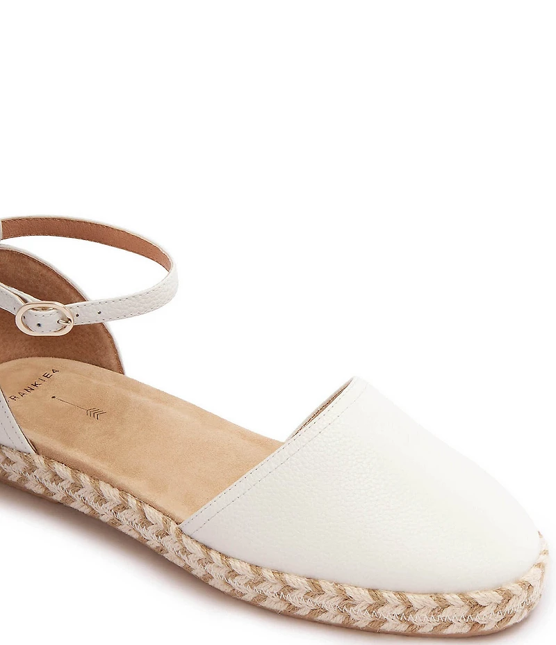 FRANKIE4 Kit Leather Ankle Strap Espadrilles