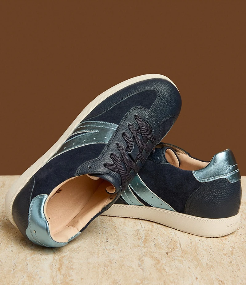 FRANKIE4 Levi Leather and Suede Lace Up Sneakers