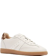 FRANKIE4 Levi Leather and Suede Leopard Lace Up Sneakers
