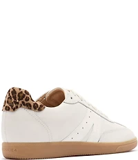 FRANKIE4 Levi Leather and Suede Leopard Lace Up Sneakers