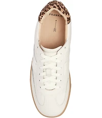 FRANKIE4 Levi Leather and Suede Leopard Lace Up Sneakers