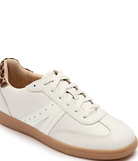 FRANKIE4 Levi Leather and Suede Leopard Lace Up Sneakers