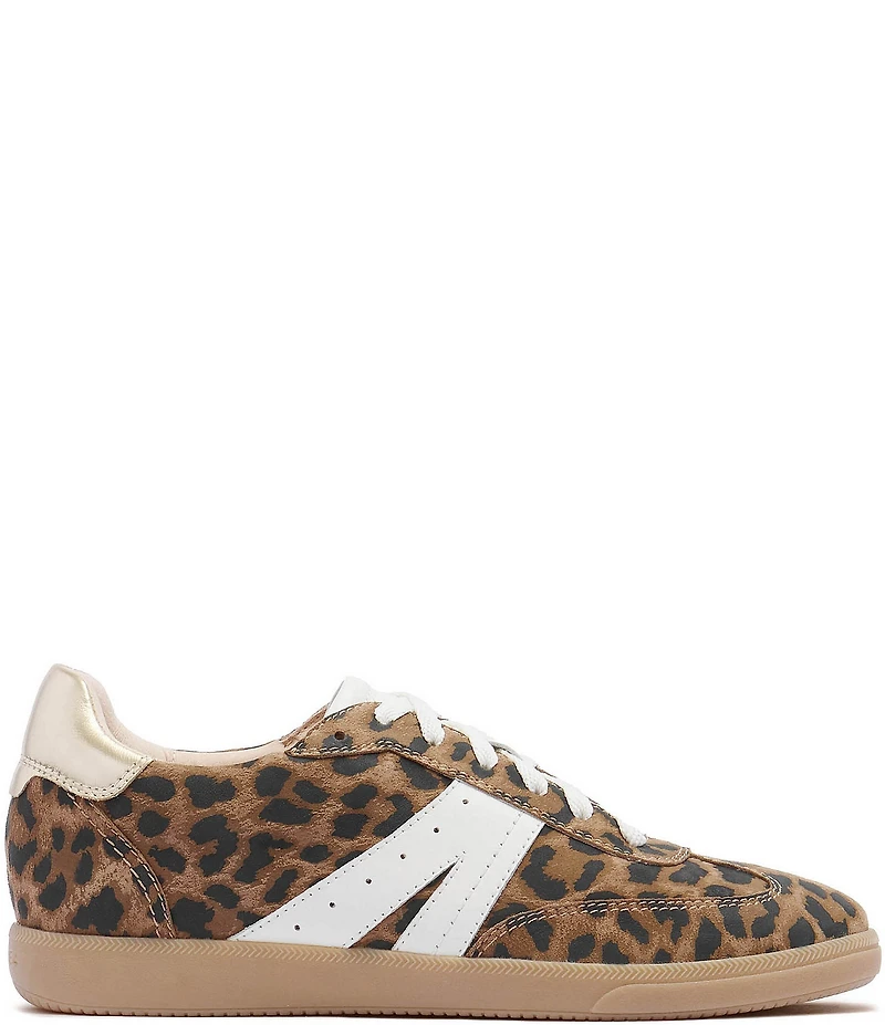 FRANKIE4 Levi Leopard Print Suede and Leather Sneakers