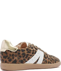 FRANKIE4 Levi Leopard Print Suede and Leather Sneakers