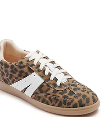 FRANKIE4 Levi Leopard Print Suede and Leather Sneakers