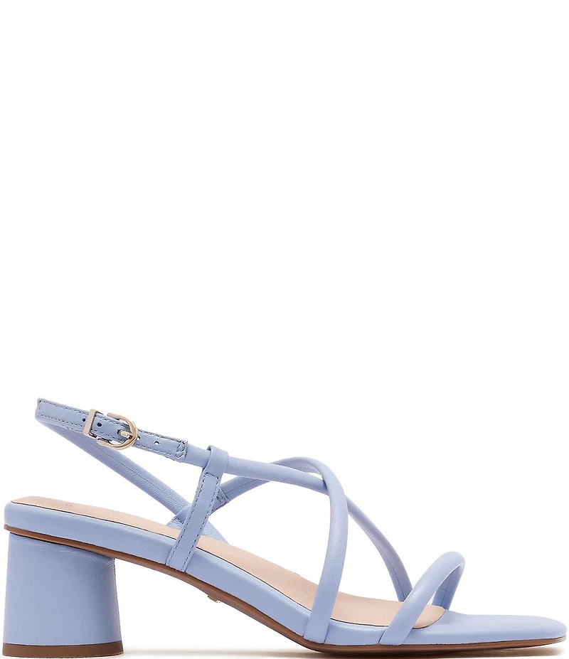 FRANKIE4 Lottie Leather Strappy Block Heel Sandals