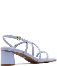 FRANKIE4 Lottie Leather Strappy Block Heel Sandals
