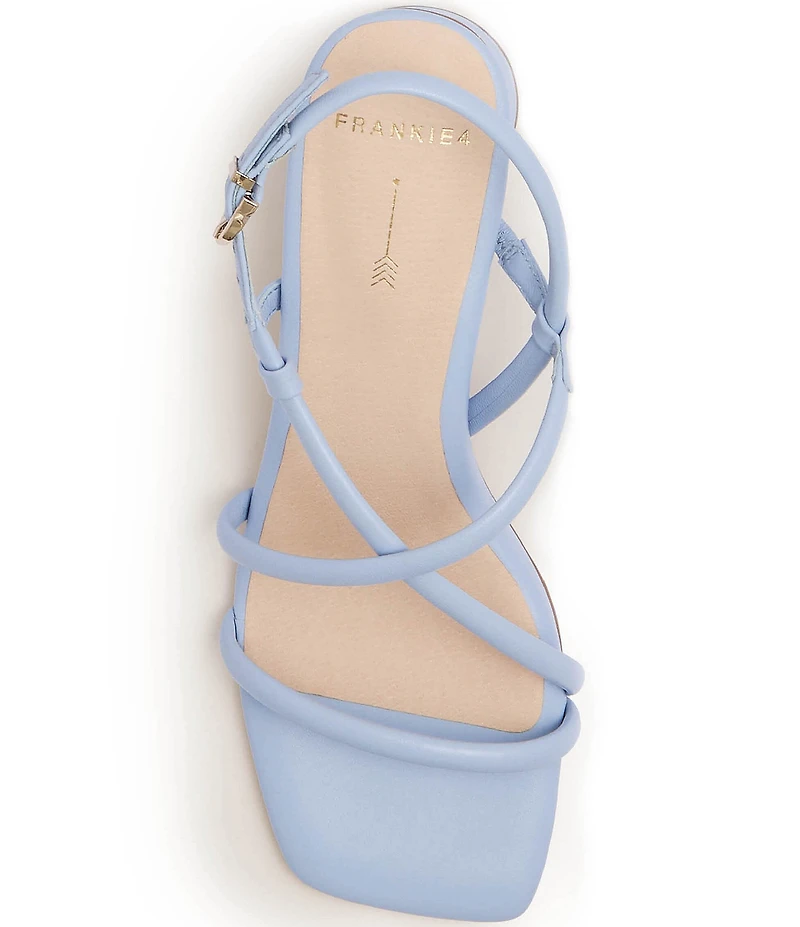 FRANKIE4 Lottie Leather Strappy Block Heel Sandals