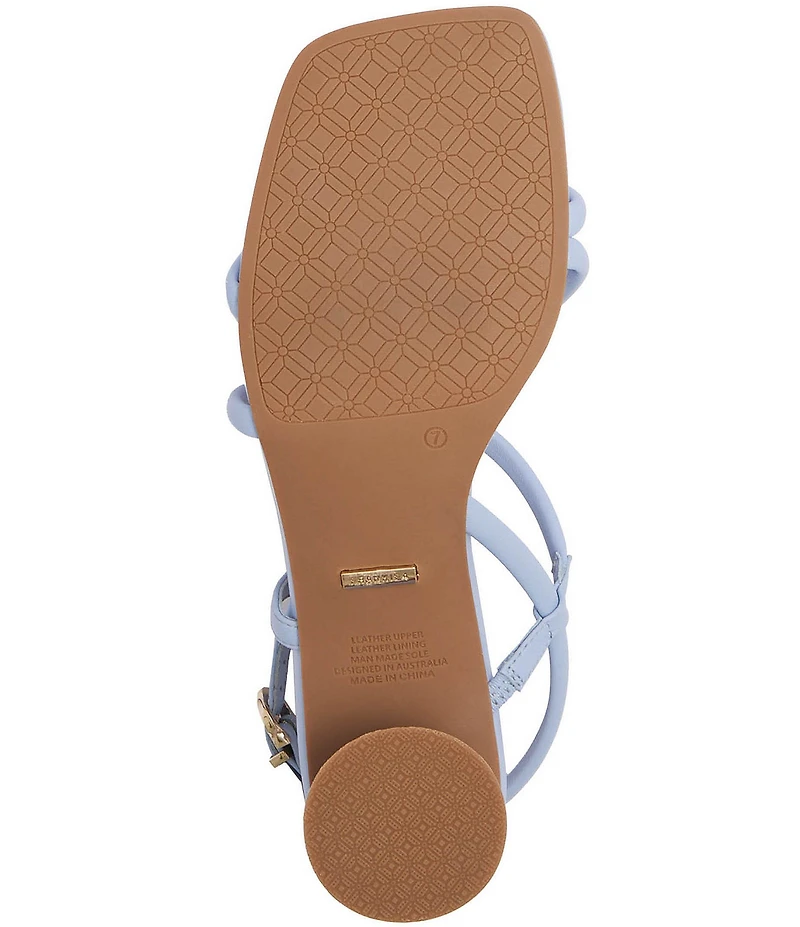 FRANKIE4 Lottie Leather Strappy Block Heel Sandals