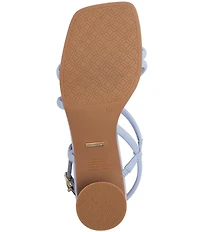 FRANKIE4 Lottie Leather Strappy Block Heel Sandals