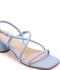 FRANKIE4 Lottie Leather Strappy Block Heel Sandals