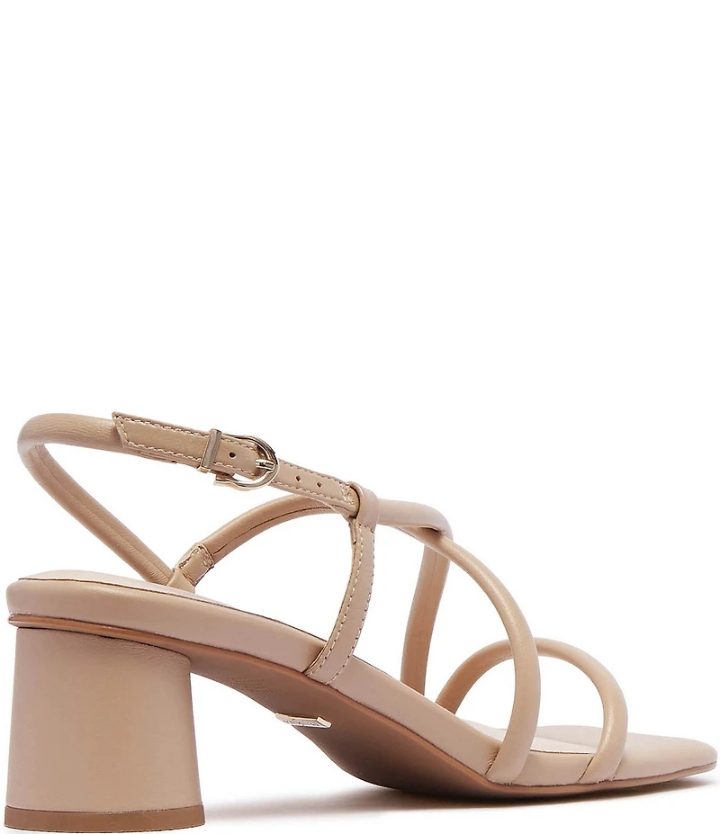 FRANKIE4 Lottie Leather Strappy Block Heel Sandals