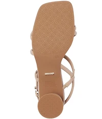 FRANKIE4 Lottie Leather Strappy Block Heel Sandals