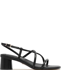 FRANKIE4 Lottie Leather Strappy Block Heel Sandals