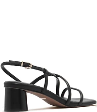 FRANKIE4 Lottie Leather Strappy Block Heel Sandals