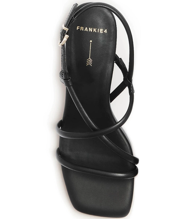 FRANKIE4 Lottie Leather Strappy Block Heel Sandals