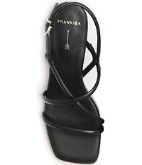 FRANKIE4 Lottie Leather Strappy Block Heel Sandals
