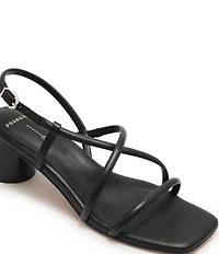 FRANKIE4 Lottie Leather Strappy Block Heel Sandals