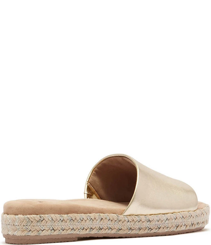FRANKIE4 Lucia Leather Espadrille Slide Sandals