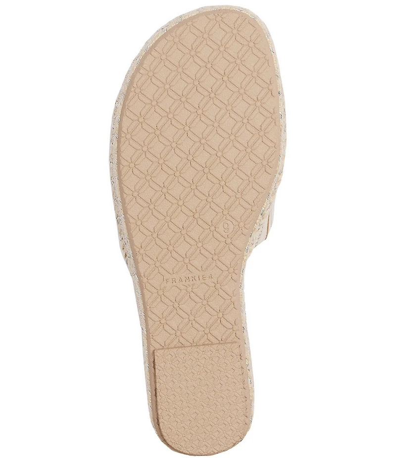 FRANKIE4 Lucia Leather Espadrille Slide Sandals