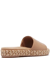 FRANKIE4 Lucia Leather Espadrille Slide Sandals