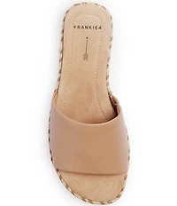 FRANKIE4 Lucia Leather Espadrille Slide Sandals