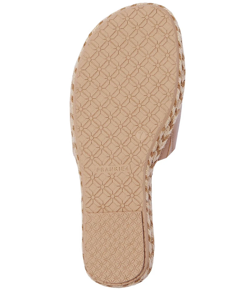 FRANKIE4 Lucia Leather Espadrille Slide Sandals