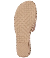 FRANKIE4 Lucia Leather Espadrille Slide Sandals
