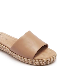 FRANKIE4 Lucia Leather Espadrille Slide Sandals