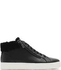 FRANKIE4 Miles Leather Shearling High Top Sneakers