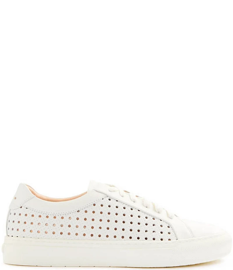 FRANKIE4 Mim IV Perforated Embossed Weave Leather Sneakers