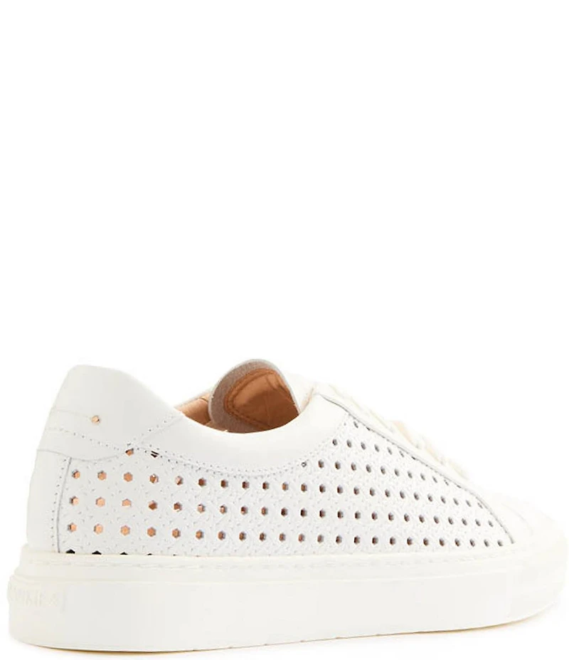 FRANKIE4 Mim IV Perforated Embossed Weave Leather Sneakers