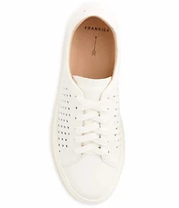 FRANKIE4 Mim IV Perforated Embossed Weave Leather Sneakers