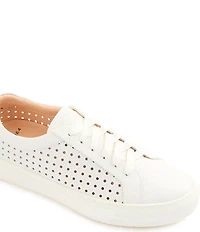 FRANKIE4 Mim IV Perforated Embossed Weave Leather Sneakers