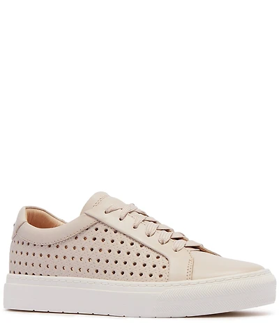 FRANKIE4 Mim IV Perforated Embossed Weave Leather Sneakers