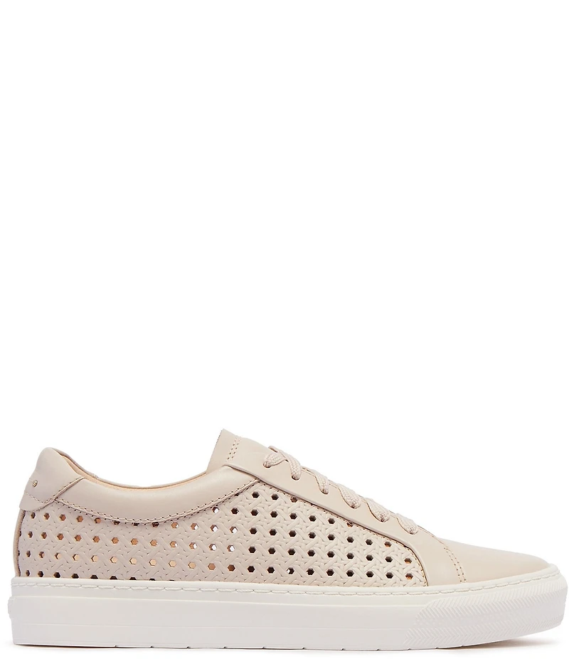 FRANKIE4 Mim IV Perforated Embossed Weave Leather Sneakers