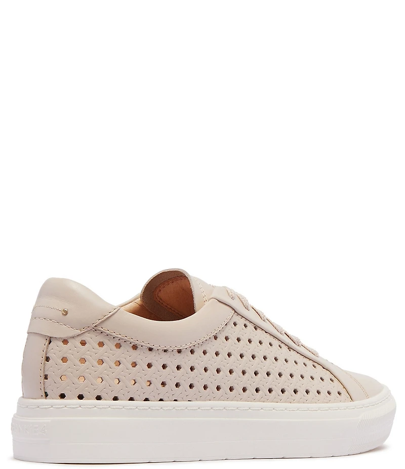 FRANKIE4 Mim IV Perforated Embossed Weave Leather Sneakers
