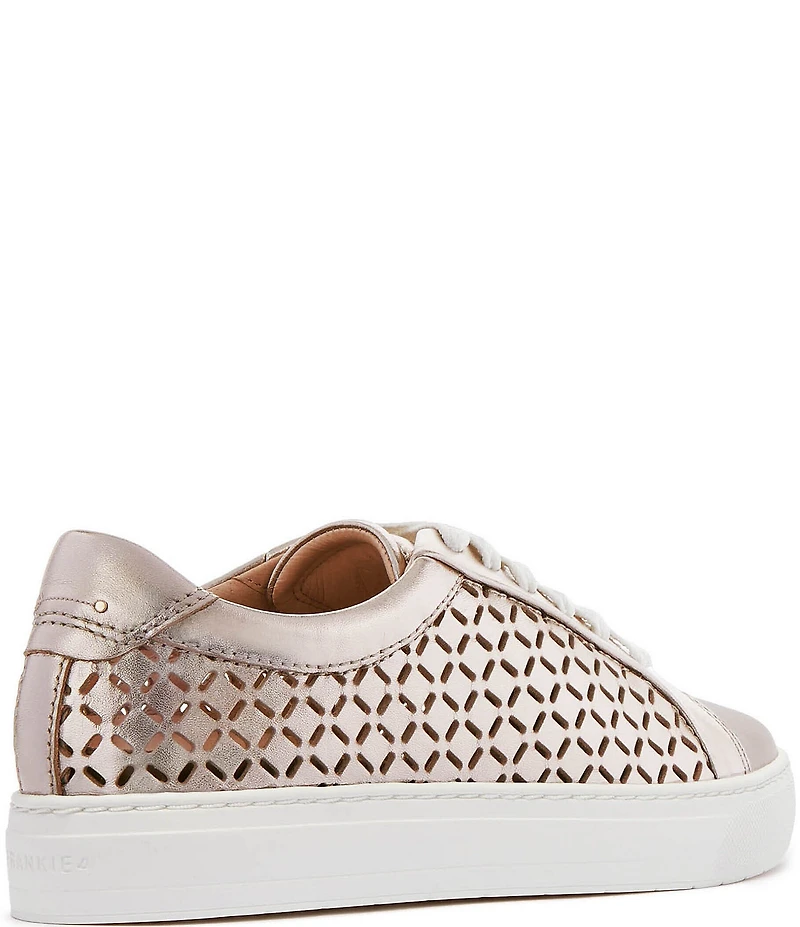 FRANKIE4 Mim V Lattice Perforated Leather Sneakers
